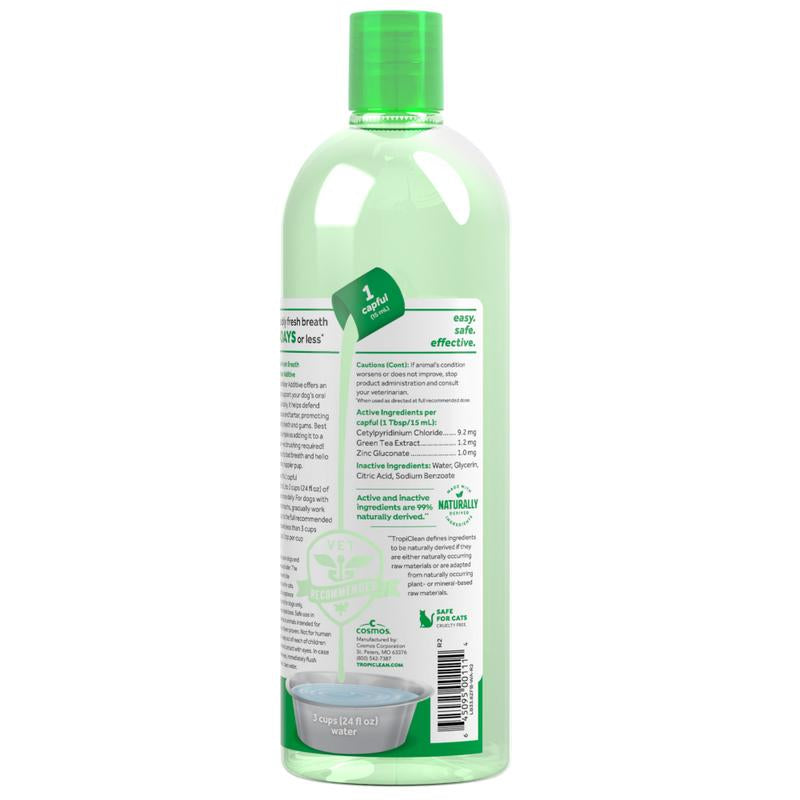 Tropiclean Fresh Breath Oral Care Water Additive for Pets