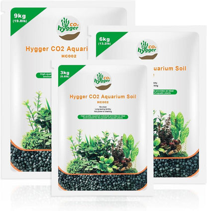 Hygger CO2 Aquarium Soil Water Grass Mud Fish Tank Aquascaping Aquarium Substrate Soil for Plants and Shrimps,No Need to Wash and No Muddy Water