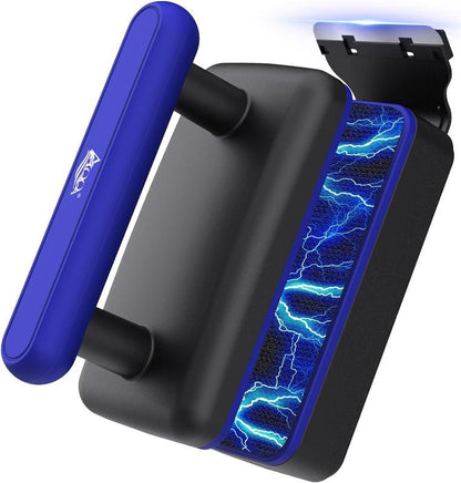 AQQA Magnetic Aquarium Fish Tank Glass Cleaner, Dual-Blades Algae Scraper Glass Cleaner Scrubber, Double Side Floating Aquarium Magnetic Brush , Thick Glass Aquariums Tank