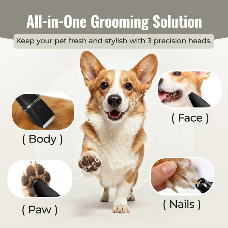 Geoorood Dog Clipper, Low Noise Dog Grooming Kit with Rechargeable Battery and LED Display, Cordless Electric Quiet Hair Clipper Set for Dogs, Cats, and Other Pets #Holiday Haul
