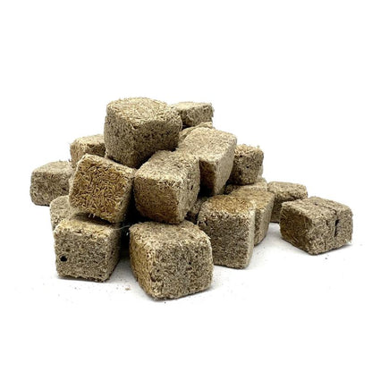 Tubifex Cubes, Freeze Dried Single Ingredient Fish Food High Protein Feeding Treat for Aquarium Fish