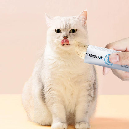 YOSSOA Lickable Wet Cat Treats, Squeezable Creamy Purée Cat Treat Delectables Squeeze Lickable Treats, Squeeze Stick Lickable Treats for Cats No Added Fillers, No By-Products, No Added Preservatives