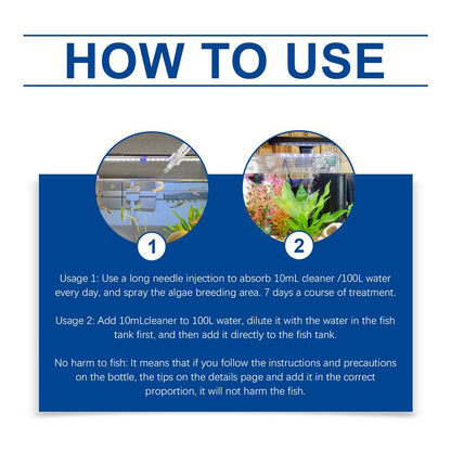 2025 New Model Fish Tank Water Clarifying Agent, to Clean Fish Tank Stains Sludge Water Quality Clear Control Algae Growth