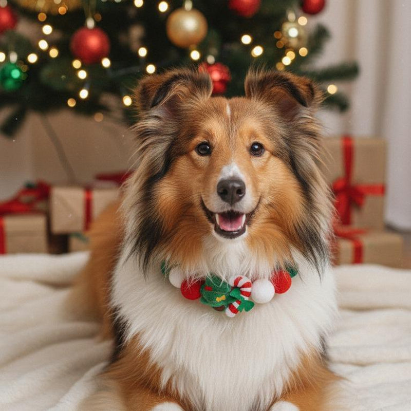 Christmas Pet Collar Set 3PCS – Soft Plush Adjustable Elastic Collars with Santa Hat, Reindeer & Jingle Bell Designs, Cute Holiday Accessories, Perfect Christmas Gift for Cats, Dogs & Pet Lovers