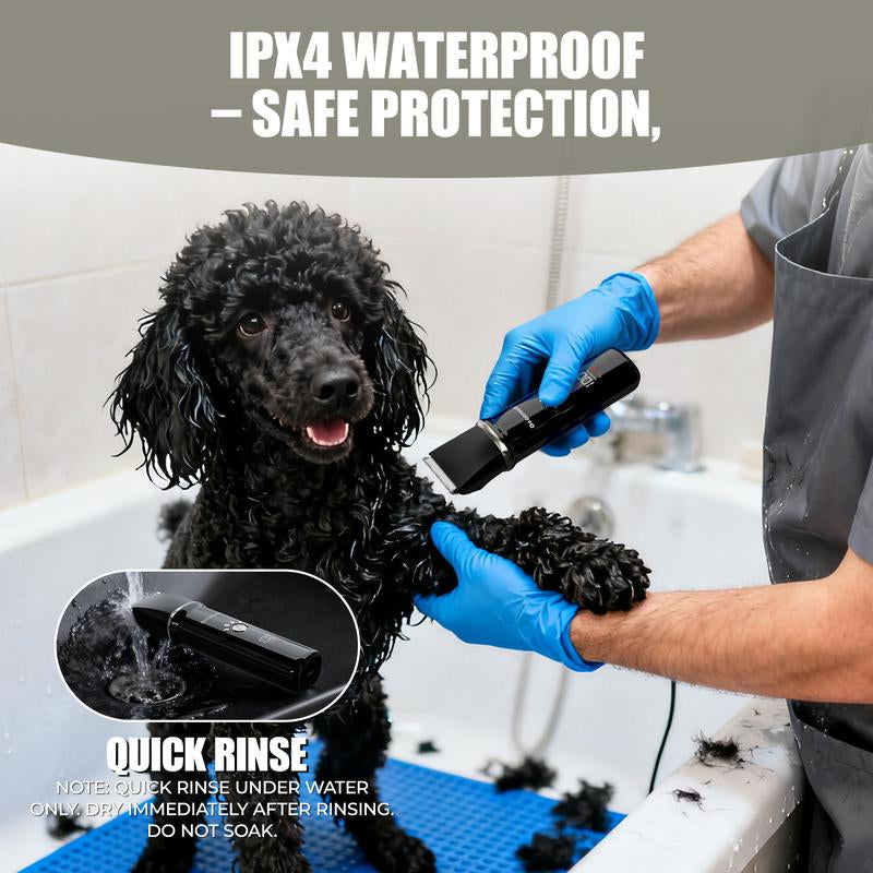 Geoorood Dog Clipper, Low Noise Dog Grooming Kit with Rechargeable Battery and LED Display, Cordless Electric Quiet Hair Clipper Set for Dogs, Cats, and Other Pets #Holiday Haul