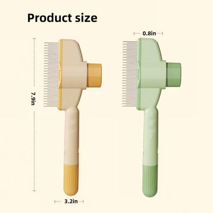 2 Pack Stainless Steel Pet Comb for Dogs and Cats – Long & Short Teeth Grooming Tool for Shedding, Tangles, and Mats with Rounded Ends and Non-Slip Handle for Safe and Gentle Brushing